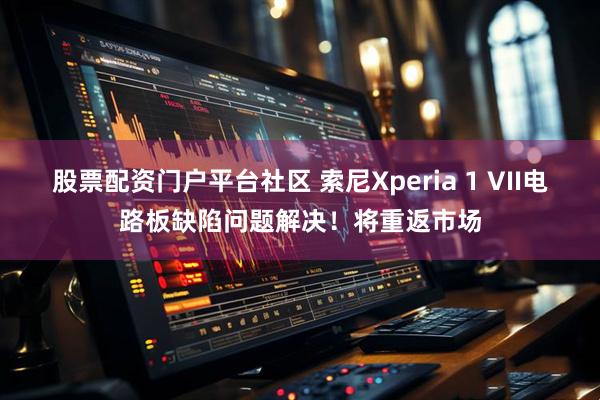 股票配资门户平台社区 索尼Xperia 1 VII电路板缺陷问题解决！将重返市场